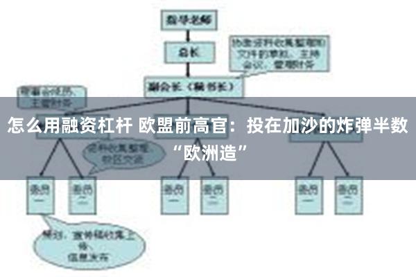 怎么用融资杠杆 欧盟前高官：投在加沙的炸弹半数“欧洲造”